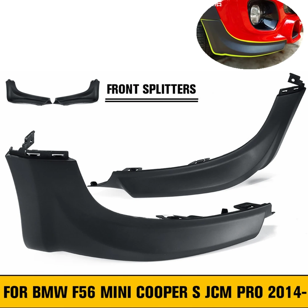 Передний бампер для губ разветвители спойлер заслонки фартук для BMW F56 для Mini Cooper S для JCW Pro разветвители для года John Cooper