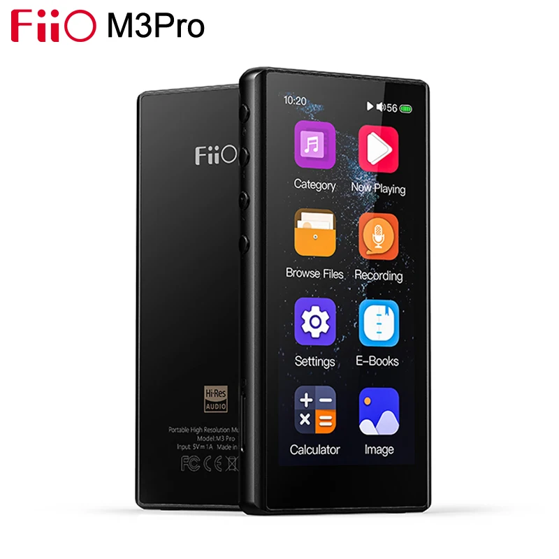 FiiO M3Pro Hi-Res Lossless Music Player ES9218P DAC 3.5inch Full Touchscreen MP3 Support Voice Recorder/E-Book/USB DAC