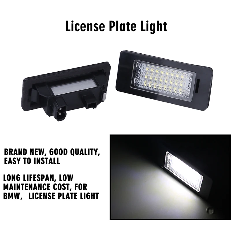 Автомобильный светодиодный Подсветка регистрационного номера для BMW E39 E60 E82 E90 E92