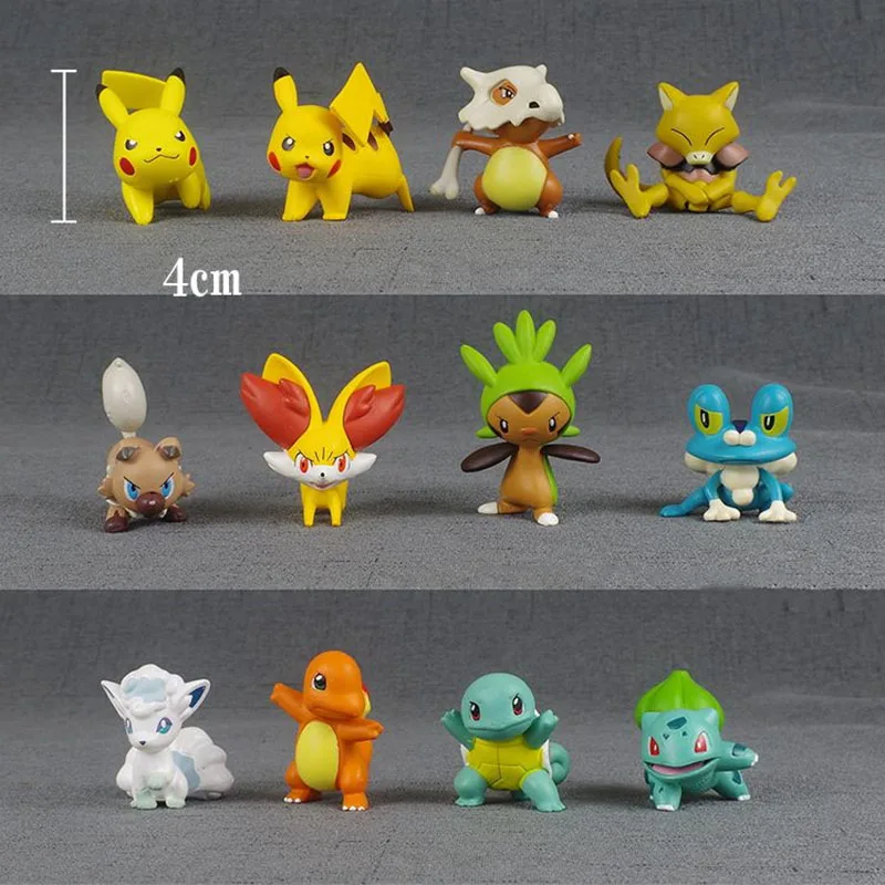 Takara Tomy Pokemon 4 см Charmander Popplio Litten Pikachu Rowlet Treecko Eevee Fennekin Greninja аниме фигурка куклы игрушка