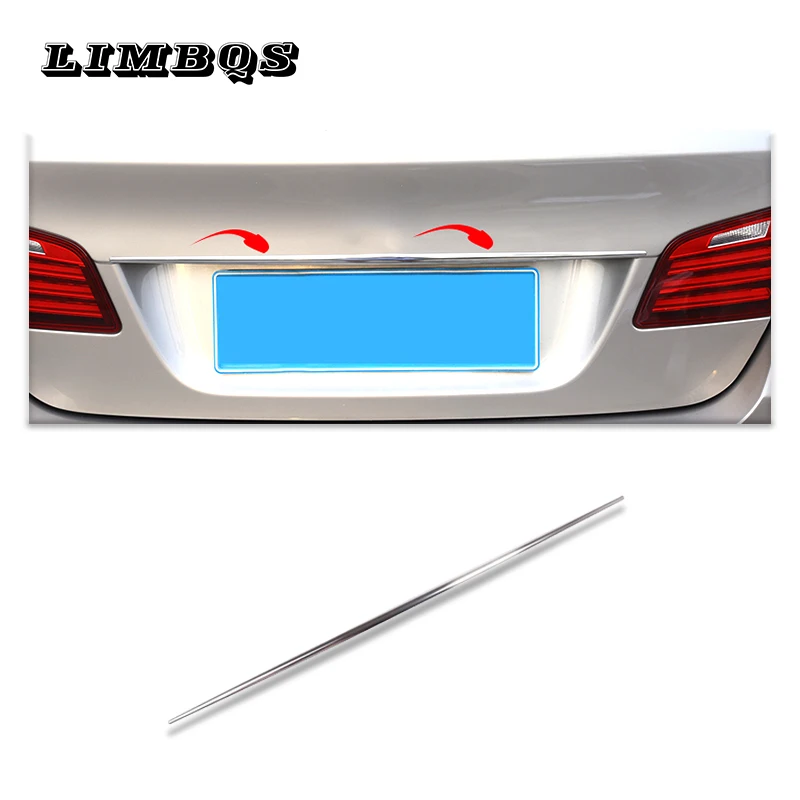 

High Quality Stainless Car Steel Rear Trunk Lid Cover Trim Strip For BMW 5 series F10 F11 520i 525i 2010-2017 Auto Accessories