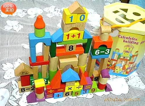 

Hot Sales Recommend Barrel Building Blocks ENLIGHTEN Assembled Building Blocks Toy Wooden CHILDREN'S Toy