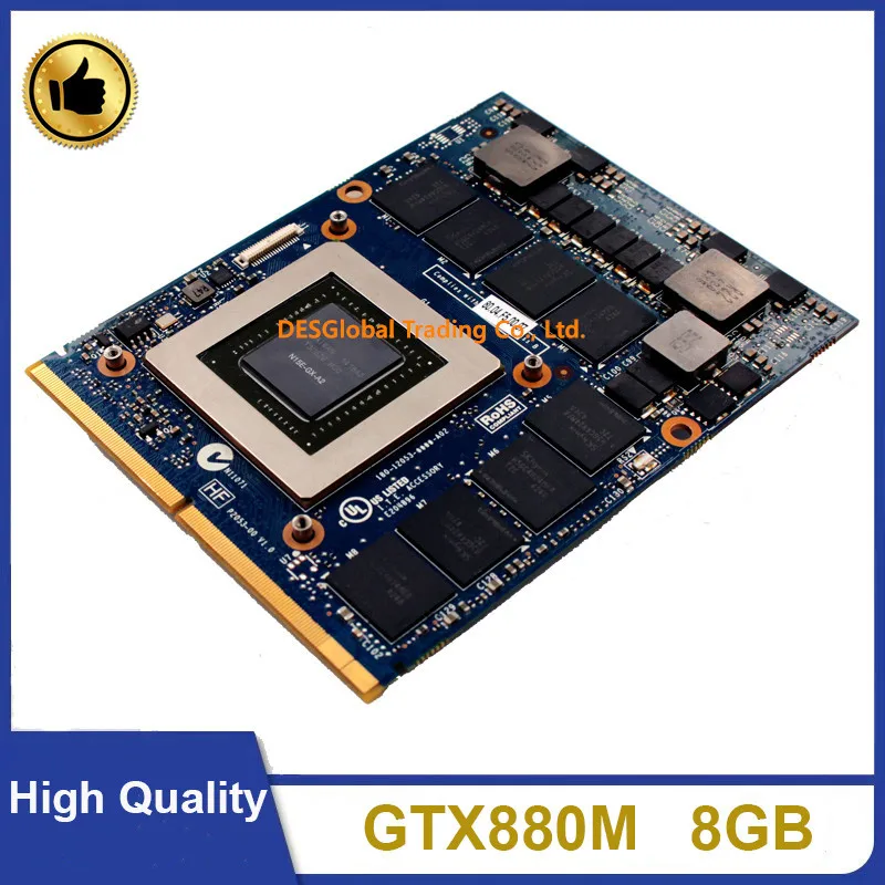 Оригинальная графическая видеокарта GTX880M GTX 880M VGA DDR5 N15E-GX-A2 8 Гб GPU - Цена: 15 074,69 руб.