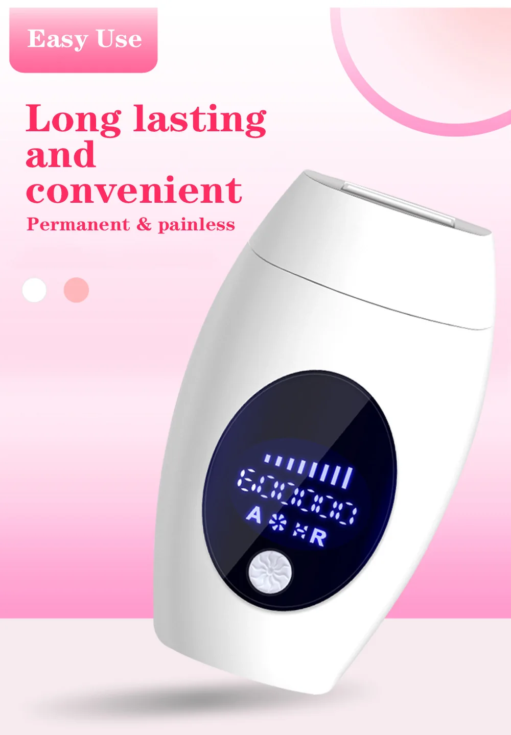 LCD Laser Hair Removal Skin Acne Household Full Body Facial Leg