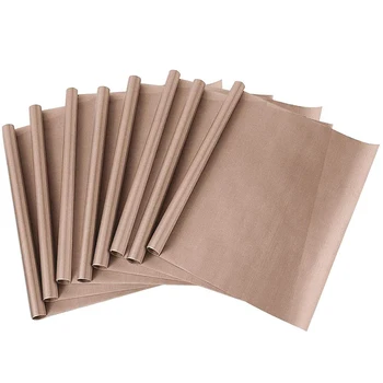

8 Piece Reusable Baking Paper,Durable Cutable Washable Baking Papers Resistant Oven Mats, Durable Baking Sheets 40X60Cm