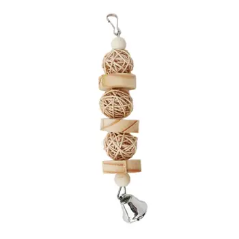 

Parrot Chew Strands Wooden Bird Parakeet Bite Molar Toys Rattan Ball