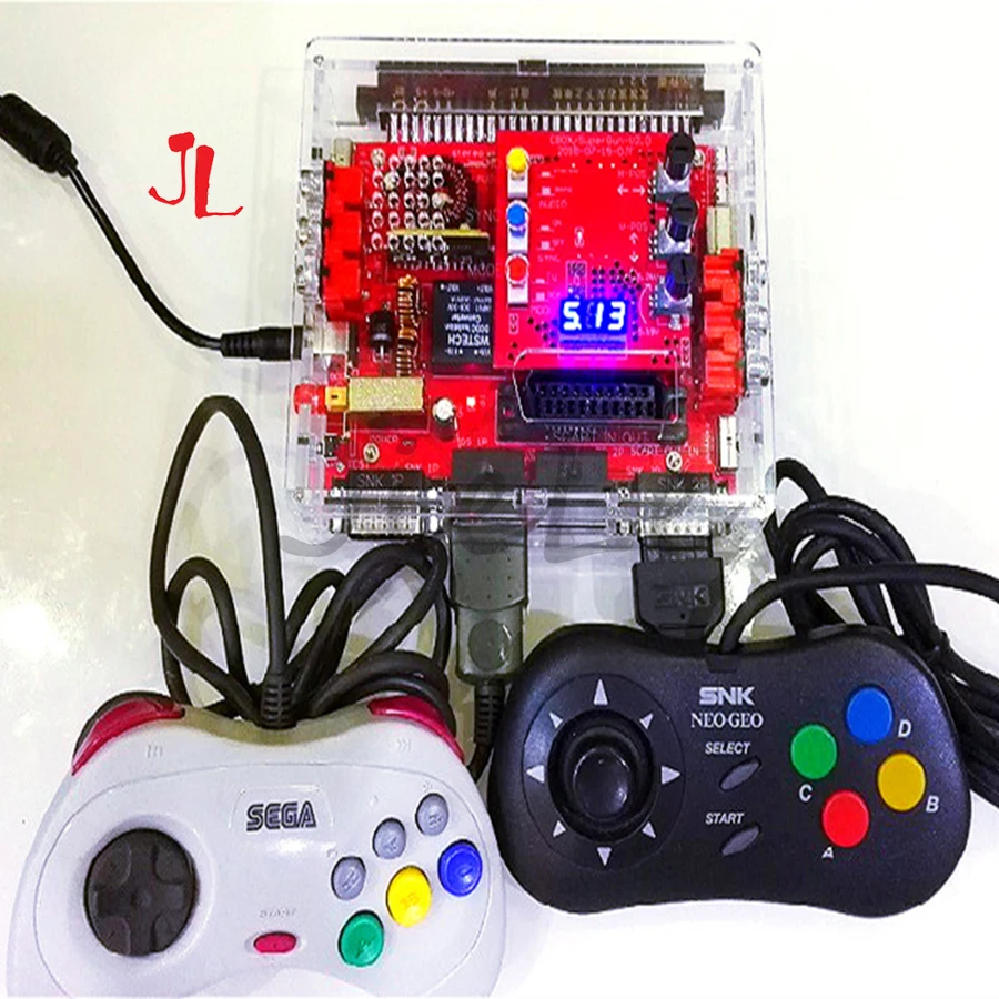 

Плата преобразователя JAMMA CBOX / Super Gun V2.0 к джойпаду SNK D15P и геймпаду Saturn для материнской платы JAMMA PCB box MVS