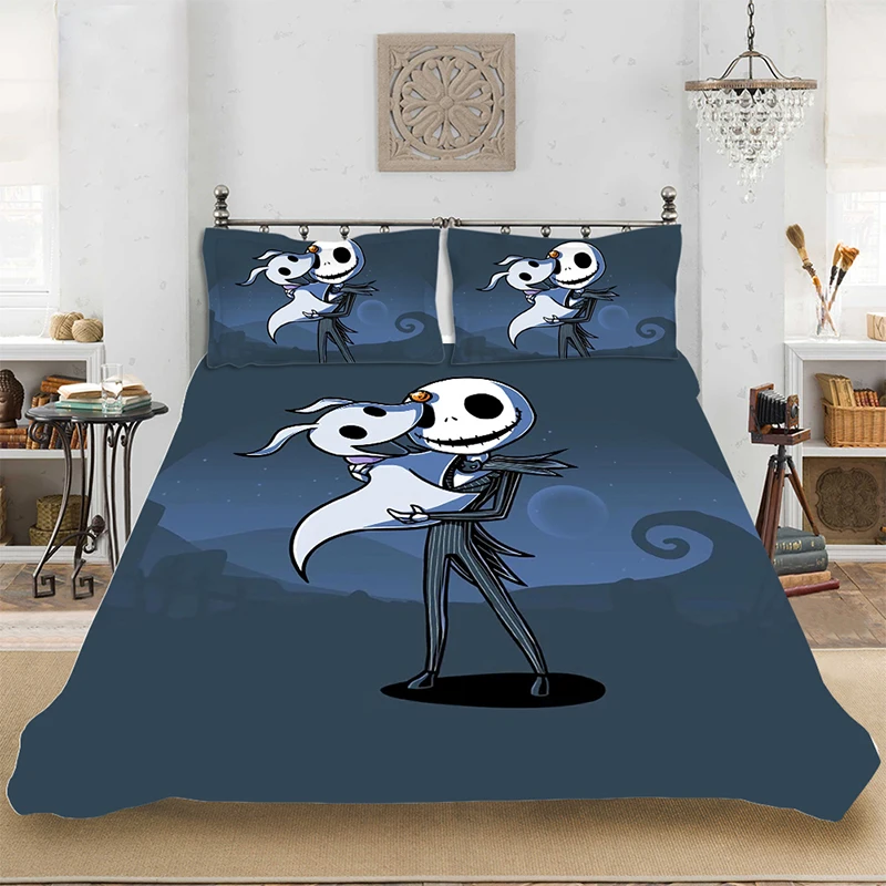 Bedding set Bedclothes Include Duvet Cover Pillowcase Print Home Textile Bed Linens Christmas Eve Fashion Soft King-Full Size