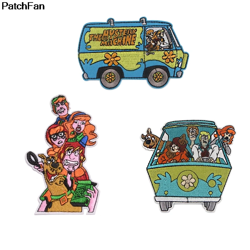 A3205 Patchfan Cartoon Cute Car Sticker for Clothes Decorate Embroidered DIY Dressing Children's Iron On Patch | Дом и сад