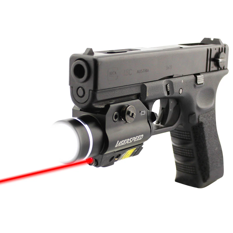 Laserspeed компактный пистолет лазер и 400 люмен пистолет светильник стробоскоп тактический зеленый/красный ИК инфракрасный лазерный прицел Mira лазер