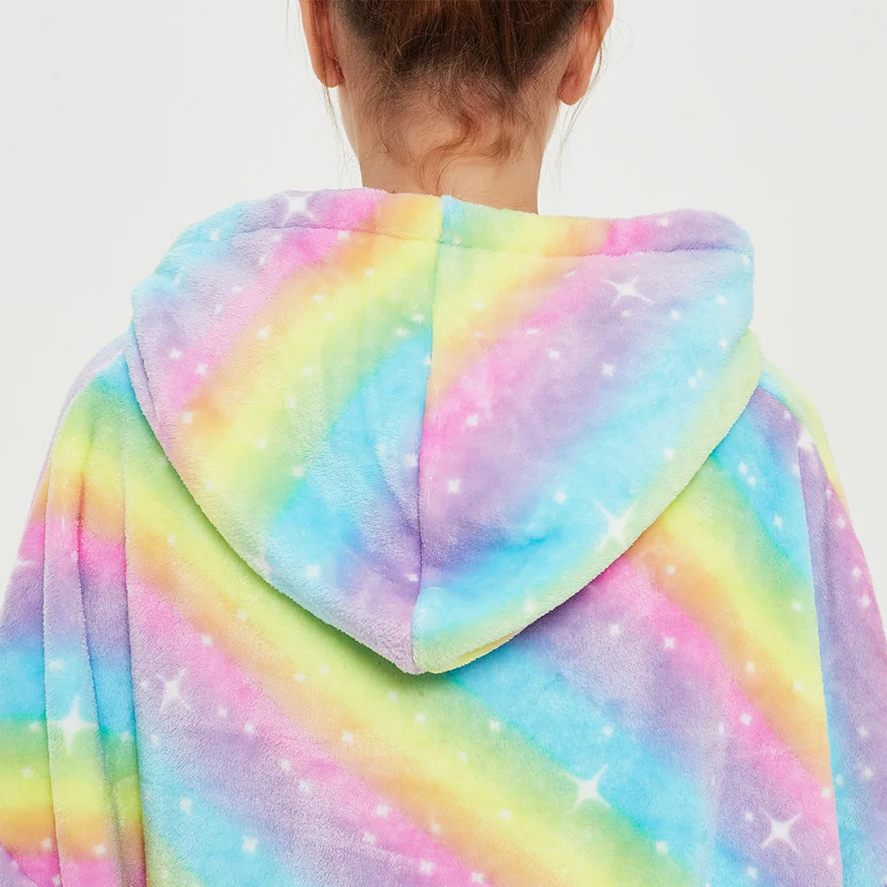 Hot Tv Lazy Blanket Hooded Sweater Women Autumn