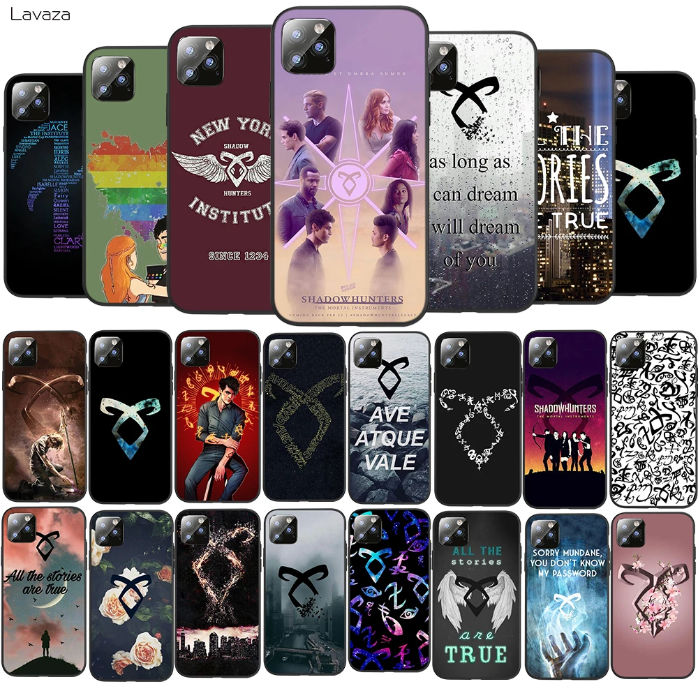 

Lavaza shadowhunters TPU Soft Case for iPhone 8 7 6 6S Plus 5 5S SE X XS 11 Pro Max XR Coque Shell Cases