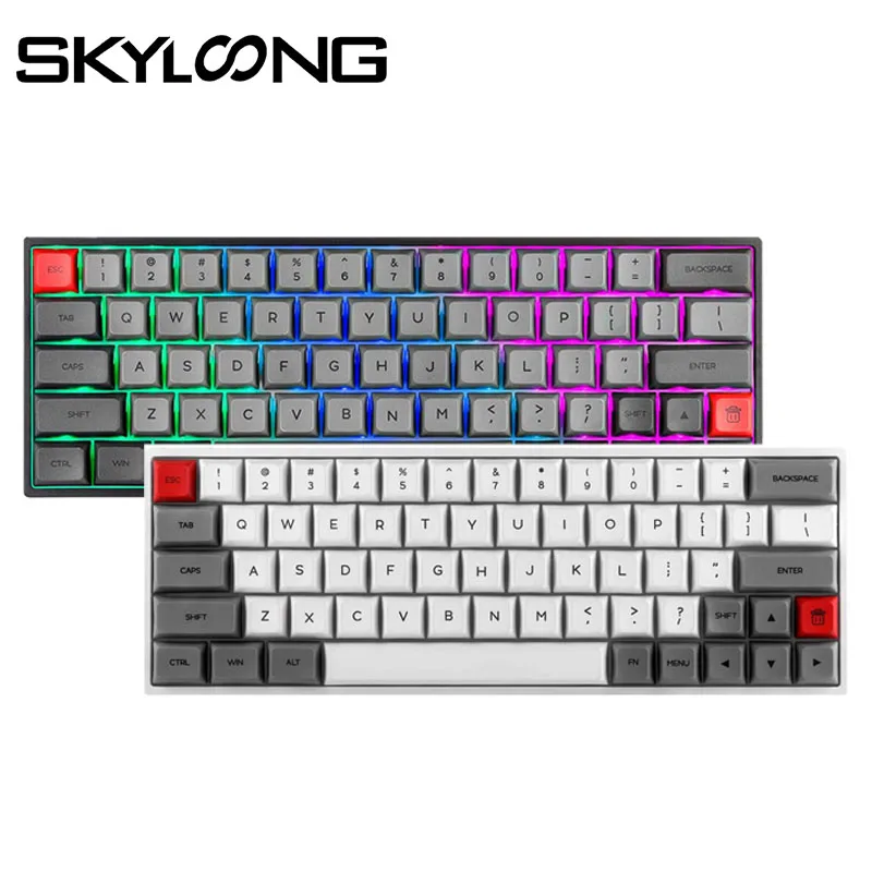 SKYLOONG SK64 Горячая переключаемая механическая клавиатура с RGB подсветкой