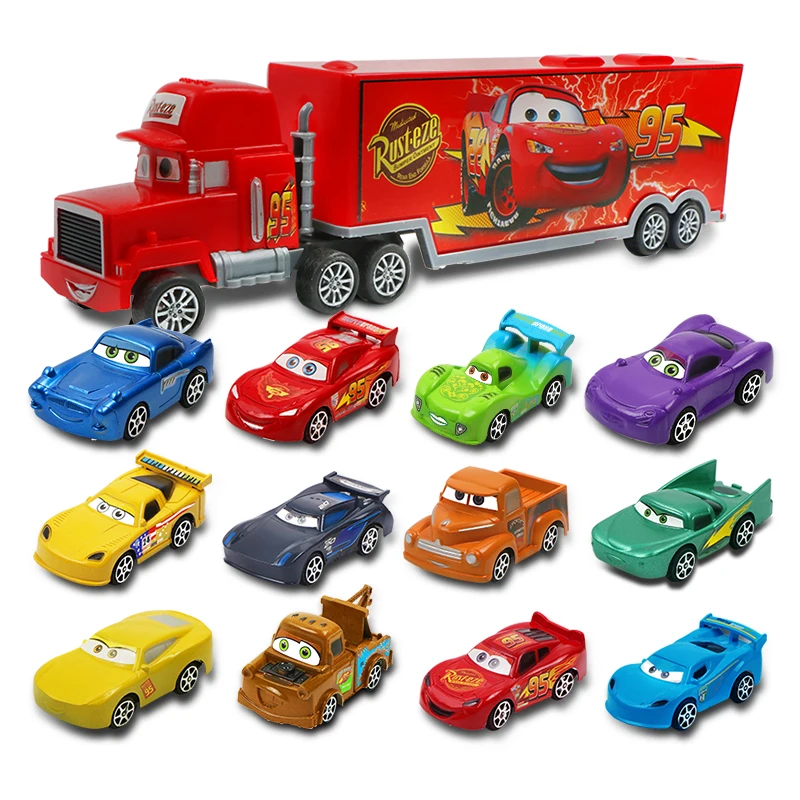 7 шт./компл. Disney Pixar машина 3 Jackson Storm McQueen молния Круз Мак дядюшка 1:55 Модель