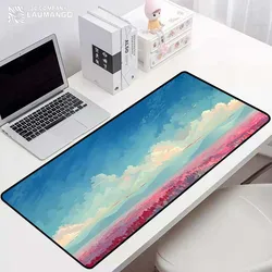 Tapete de teclado para jogos hua mouse tapete computador mousepad gamer acessórios tapete de borracha mausepad tapetes para computador portátil anime mause almofadas quente