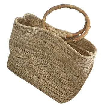 

Hand Straw Bags Bamboo Rattan Bag Beach Bag Women Bohemian Bali Handbag Summer Crossbody Women Messenger Bag