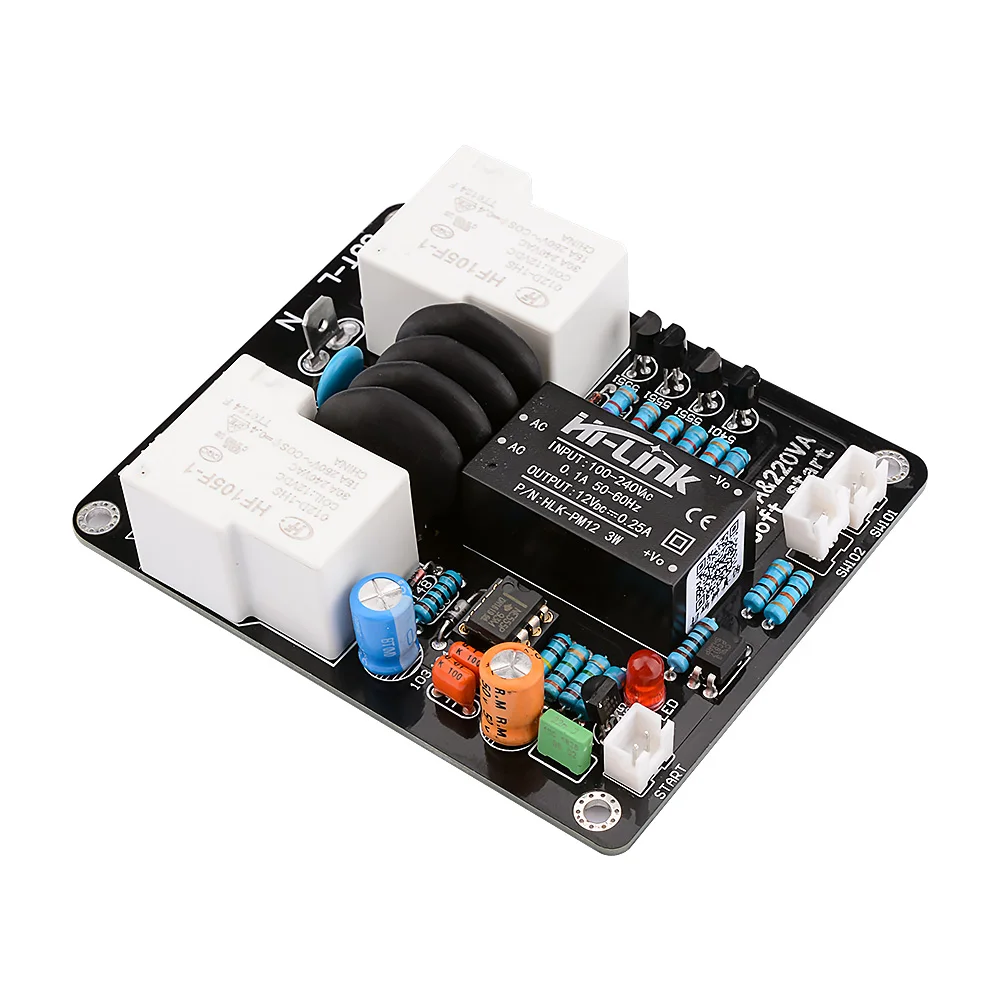 Placa de Iniciante Placa de Alta Potência para Controle de Temperatura Placa de Partida Atrasada para Amplificador Aiyima Dupla Faça Você Mesmo ac 105-235v 2000w 30a - Image 4