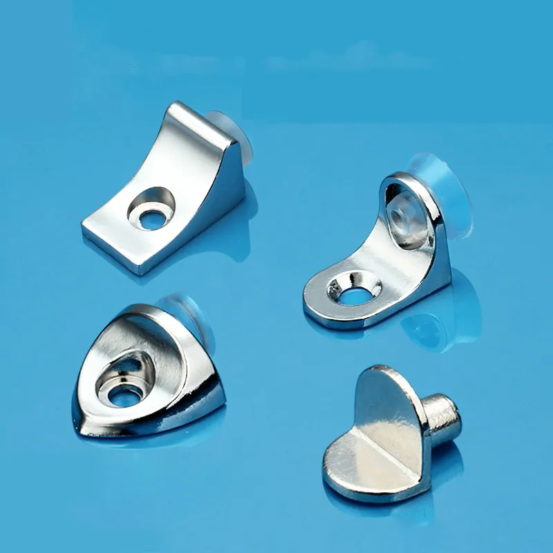 

10pcs Glass laminate /wooden pallet fixed/ furniture partition bracket /spacer nail support /7 word Holder / pin/ shelf/support