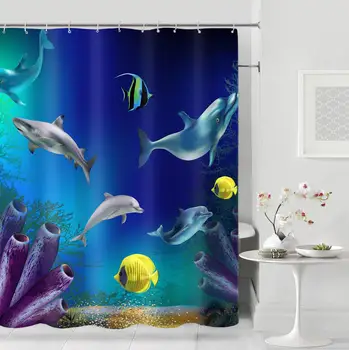 

Modern Fashion Abstract Shower Curtains Custom Bathroom Curtain Waterproof Bathroom Fabric Polyester Shower Curtain High Quality
