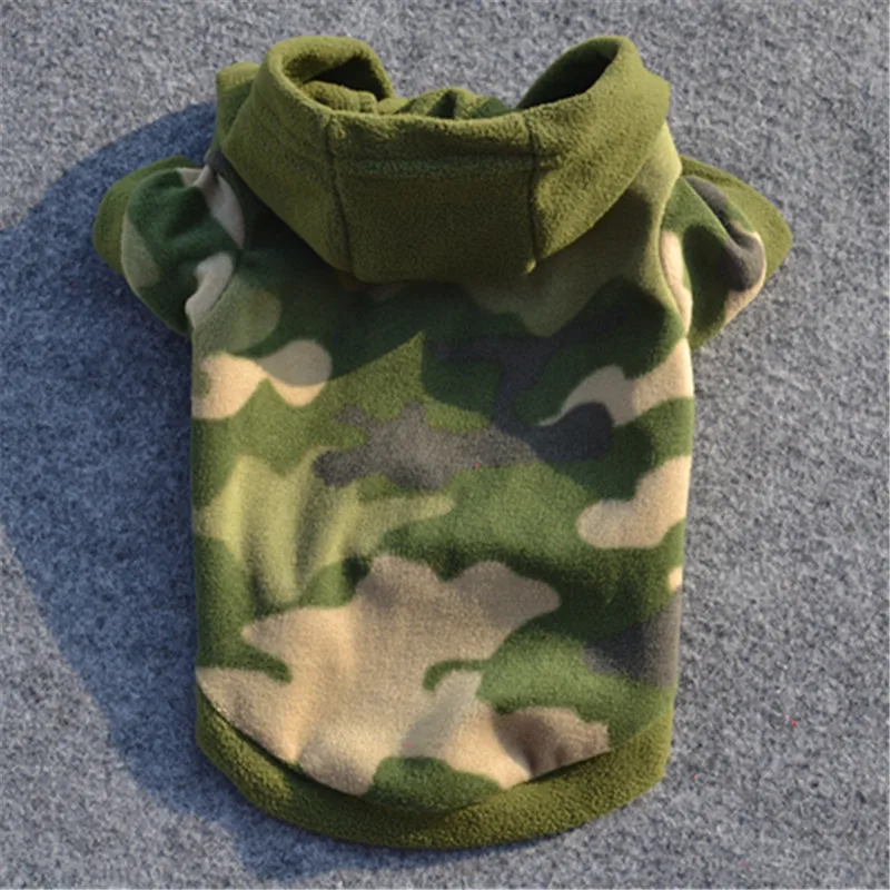 Camouflage Hooded Sweatshirt Dog Dog Clothes Puppy Coat Apparel