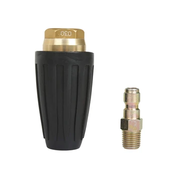 

New Pressure Washer Turbo Nozzle For High Pressure Outlet Fitting Rotary 3.0 Orifice 1/4 Inch Quick-Connect Plug Spray F