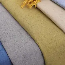 Tissu en lin pour rembourrage, tissus unis, matériau de couture solide pour canapé, Textile pour rideau