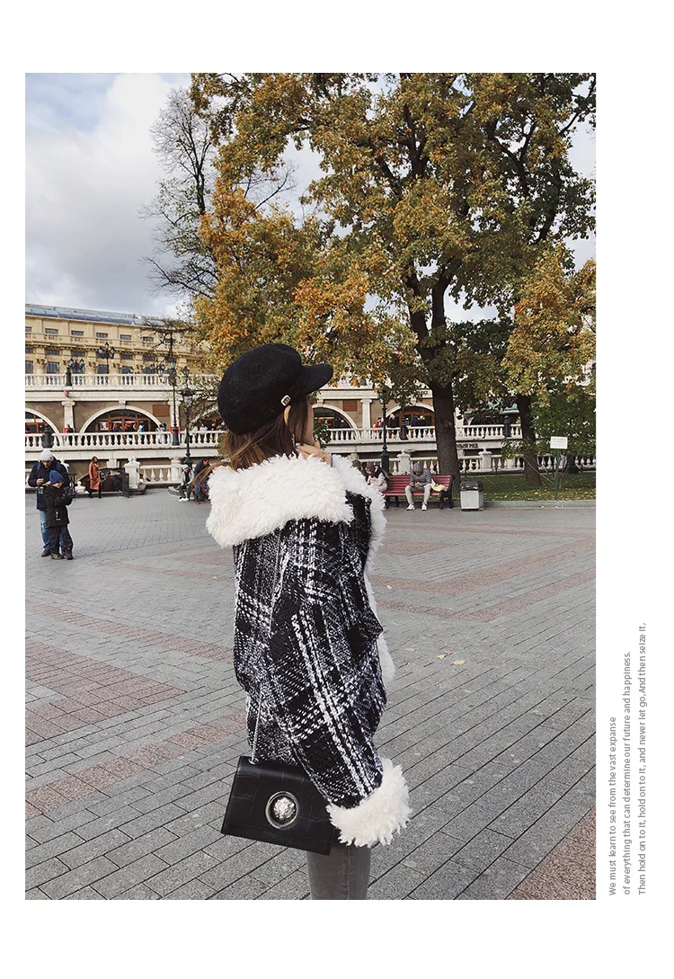 Mishow Модное женское пальто  женский жакет в клетку MX18D8211