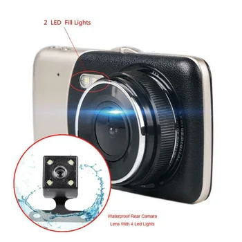 

Set Car DVR Dual Lens Replacement G sensor Accessories Recorder 4.0 inch