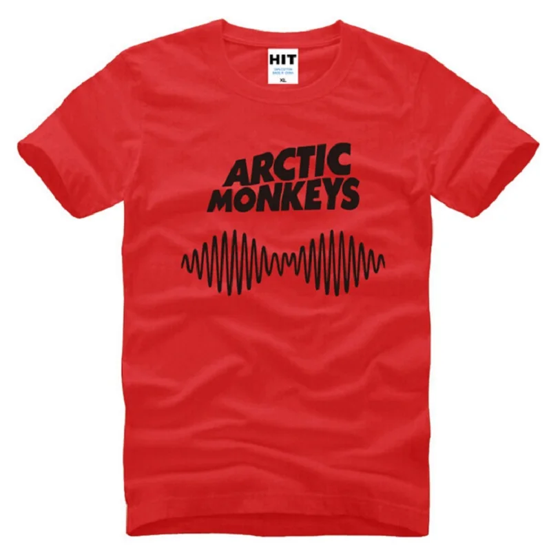 Летний стиль Харадзюку Arctic Monkeys T рубашки мужские хлопковые свободные короткий рукав Для мужчин's футболка в стиле рок Мода Мужской Хип Хоп футболки