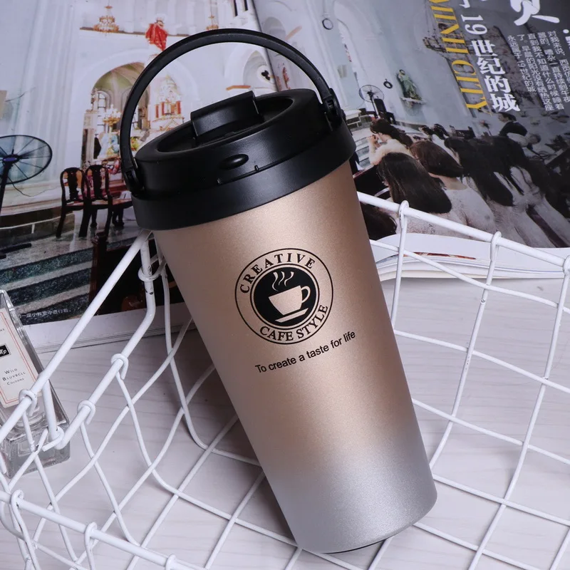 

500ml Stainless Steel Thermos Tumbler Cup Vacuum Flask Thermo Water Bottle Tea Mug Thermocup Fashiom Travel Coffee Mug