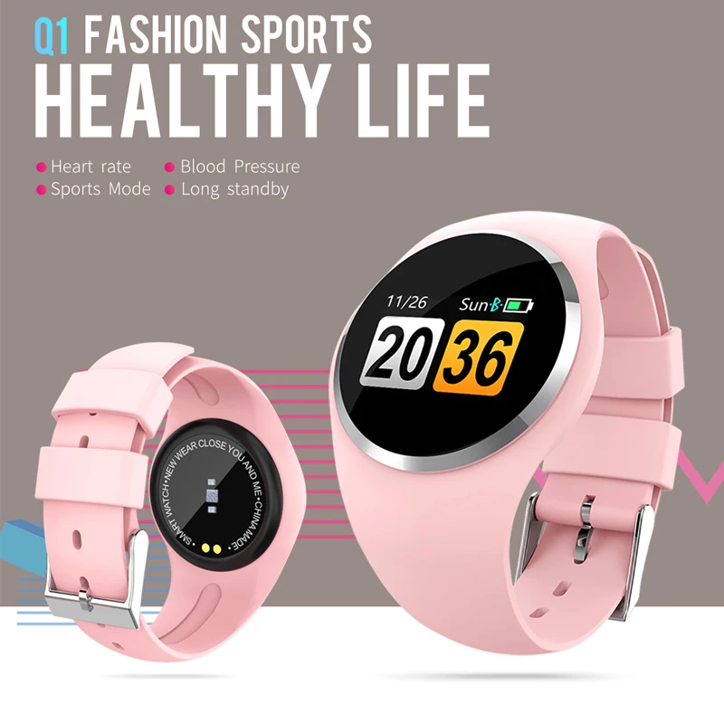 

HETNGSYOU 2019 Smart Watch Heart Rate Blood Pressure Monitor Women Physiological Reminder Smartwatch For Android IOS Upgrade Fashion