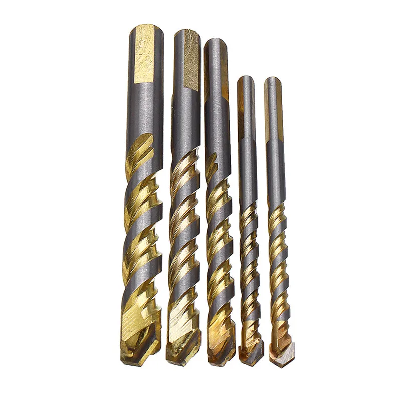 5Pcs 6/6/8/10/12mm Multi Purpose Carbide Tipped Drill Bit for Ceramic Tile Wood Metal Concrete Stainless Steel Hole Saw Cutter |