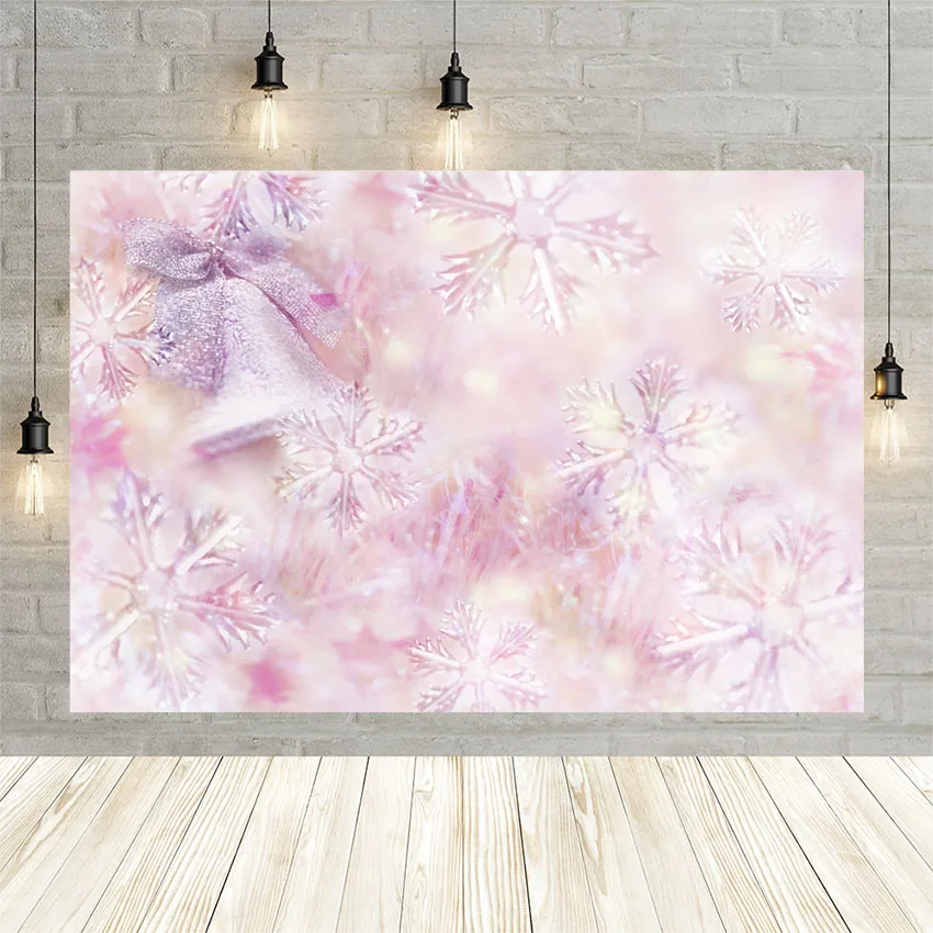 Avezano Winter Pink Snowflake Photography Background Glitter Bokeh Bells Baby Shower Decor Backdrop Photo Studio Photocall Props Background Aliexpress