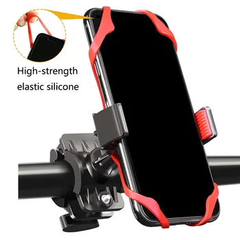

Adjustable Motorcycle Handlebar Mount Stand Support For Smart Mobile Phone Silicone X-Grip Mount Bracket Motorbike Accessories