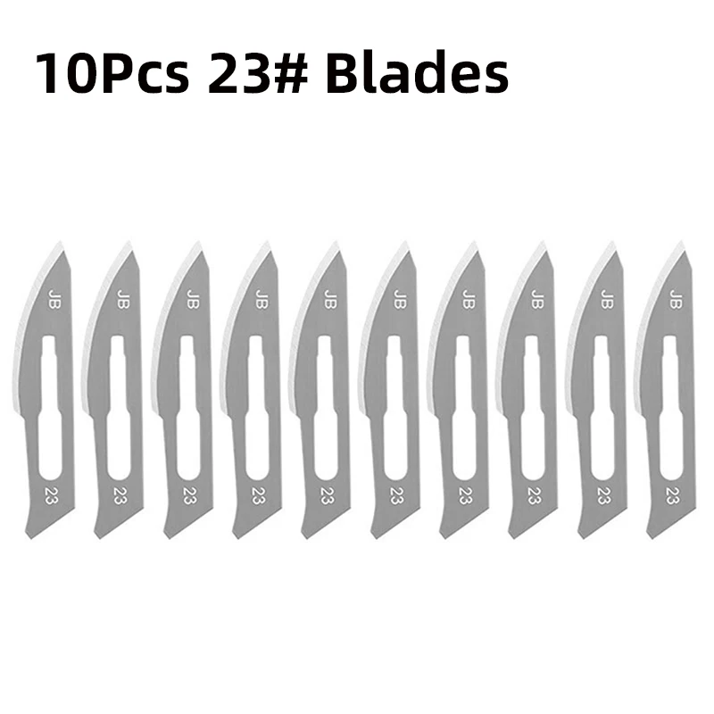 Carbon Steel Metal Carving Knife 11# 23# Engraving Craft Non-Slip Surgical Scalpel Paper Cutting Tool