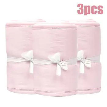 

Baby Nursery Simple Solid Design Baby Bed Thicken Bumper One-piece Crib Around Cushion Cot Protector Pillows Newborns Room Decor