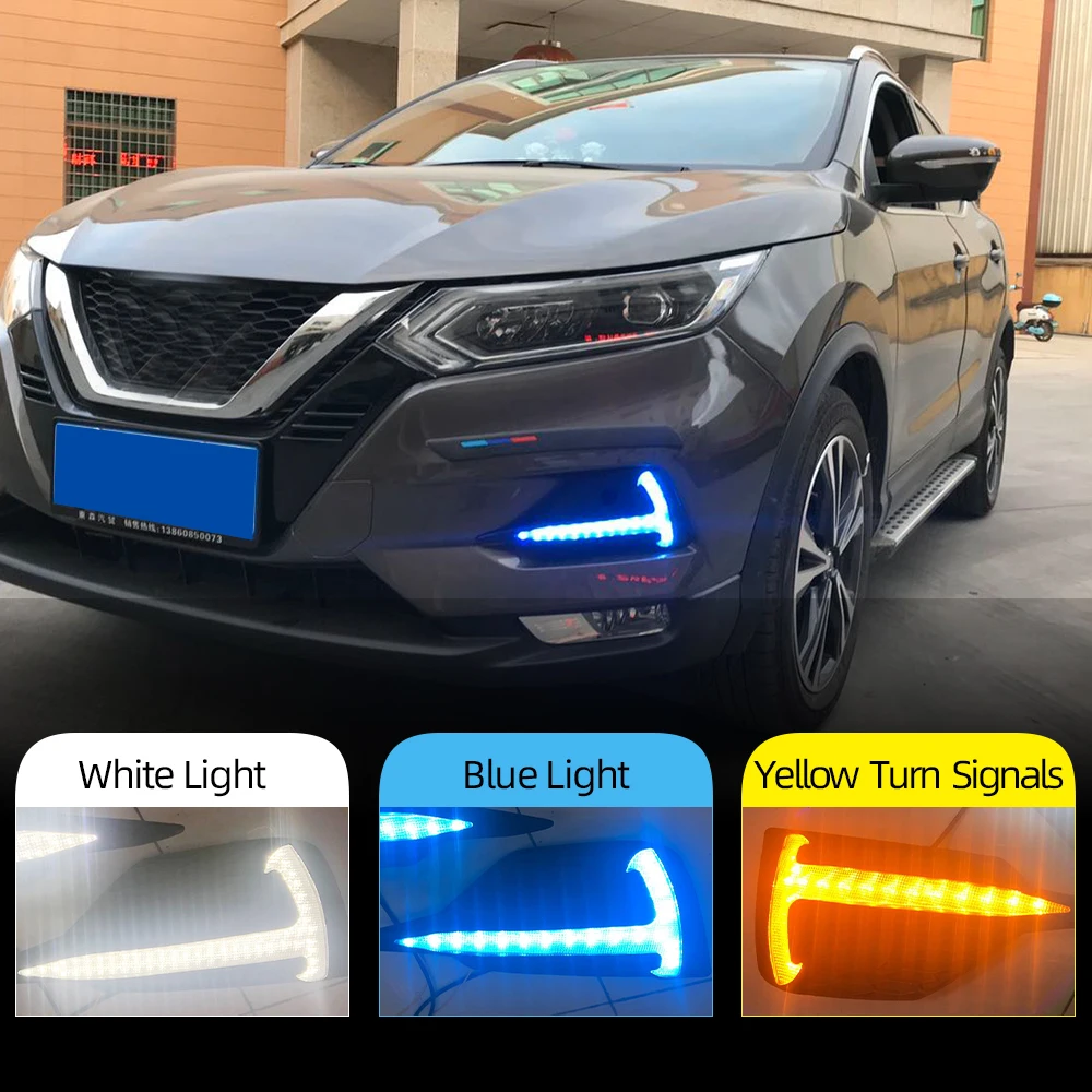 Car Flashing 2pcs Car Led Daytime Running Light For Nissan Qashqai 2019