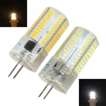 

Universal G4 Dimmable 80 LED 3014 SMD Light Silicone Crystal Bulb Lamp 110V / 220V White / Warm White Suitable for Home