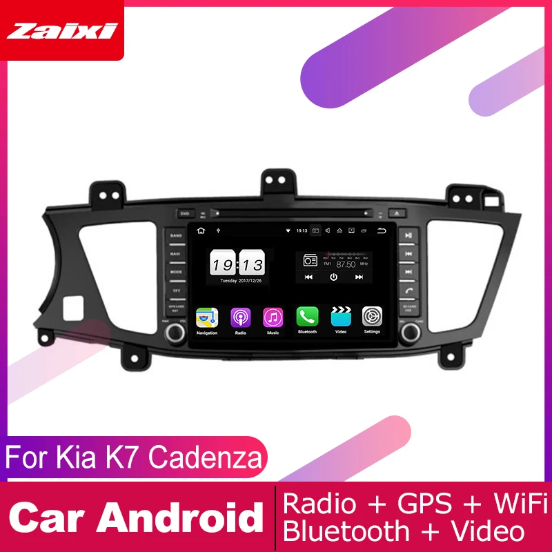 Best Price ZaiXi android car dvd gps multimedia player For Kia K7 Cadenza 2009~2012 car dvd navigation radio video audio player Navi Map