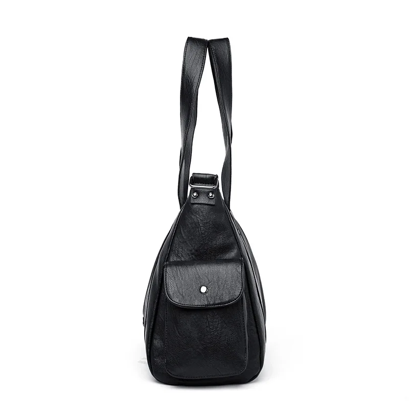 

Tote Bag Women's 2019 New Style Soft Leather Mom Handbag Fashion Casual Elegant Middle-aged Crossbody Bag