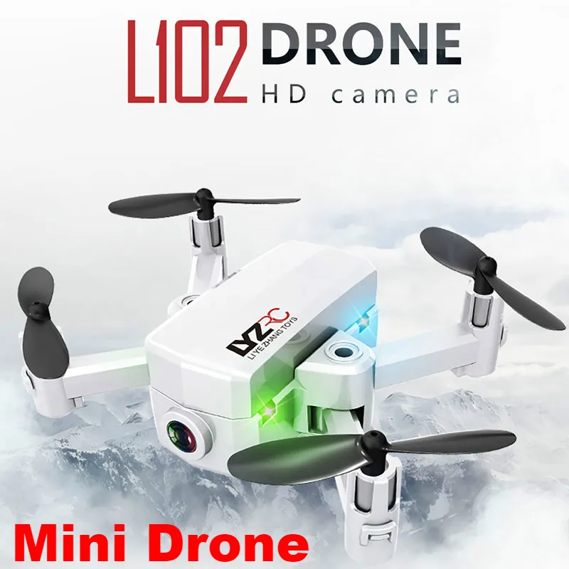 

Mini Foldable RC Drone HD Camera Micro Quadcopter L102 WiFi FPV Smart Following Folding Pocket Camera Remote Control Helicopter