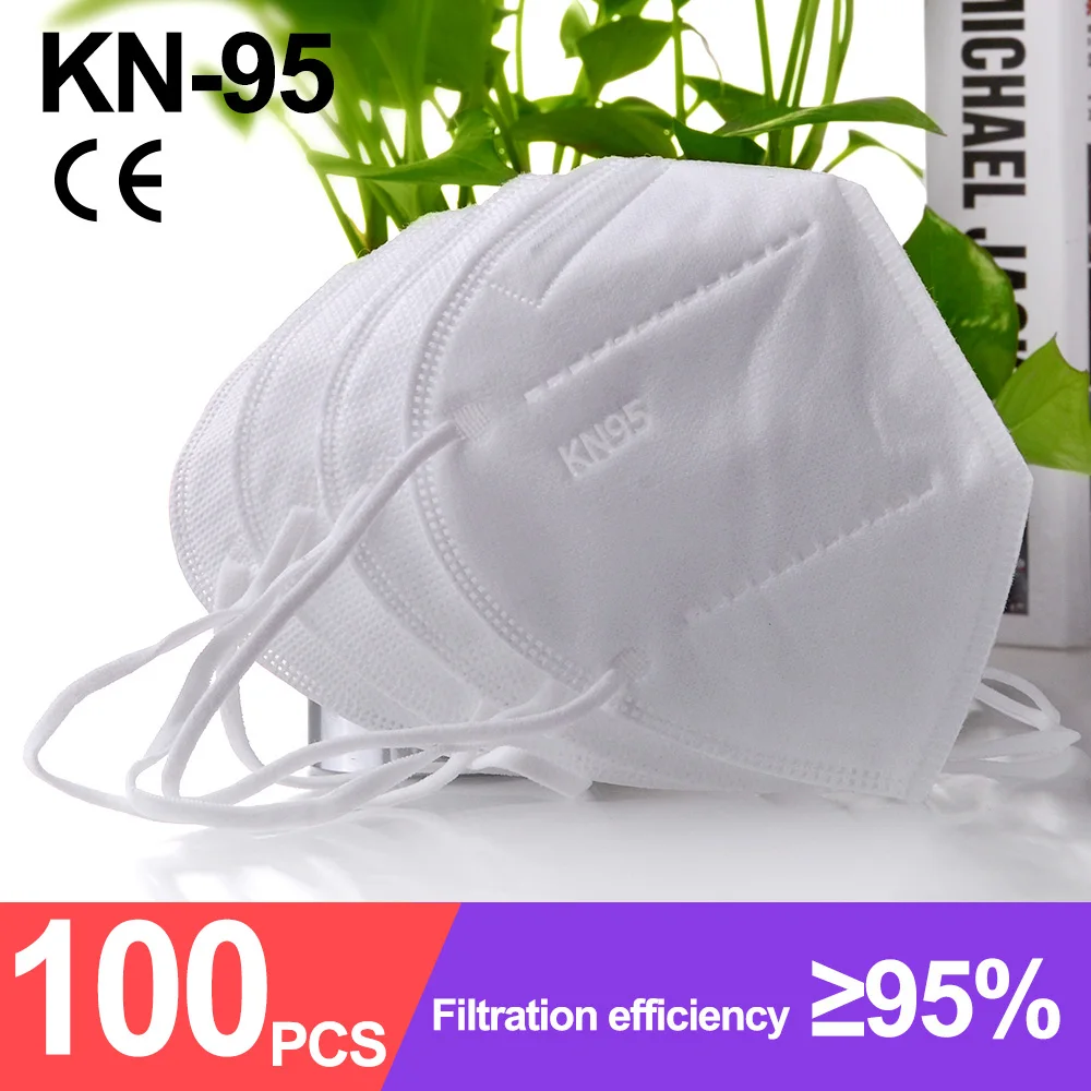 Маска для лица с фильтром KN95 FFP2 5-200 шт. | Красота и здоровье