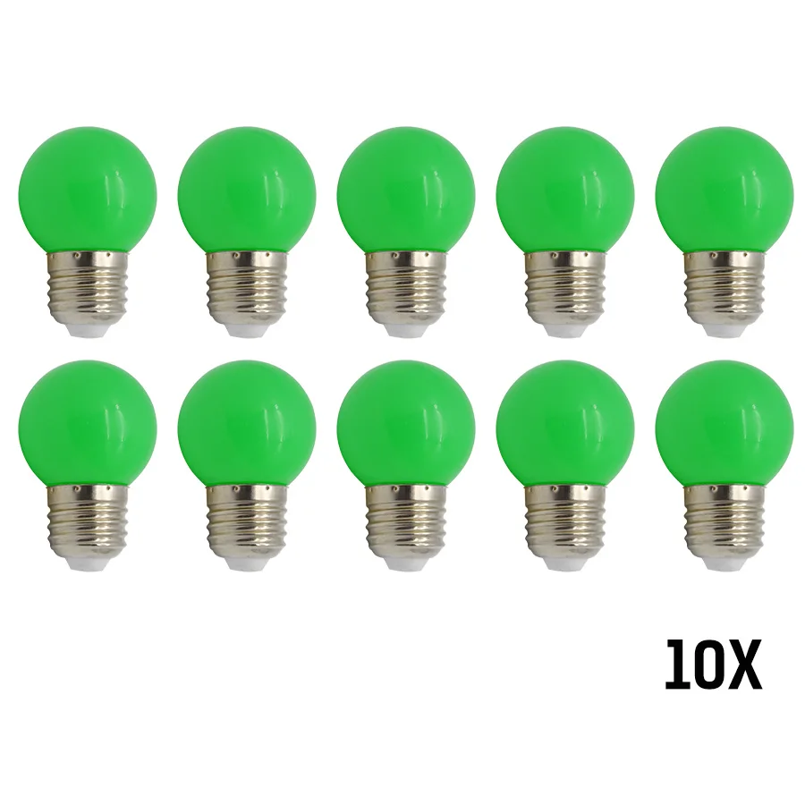 

10pcs 220V SMD 2835 Energy Saving Lamp Festival Decorative Lighting Led lamp For Chrismas Wedding LED Colorful Bulb E27