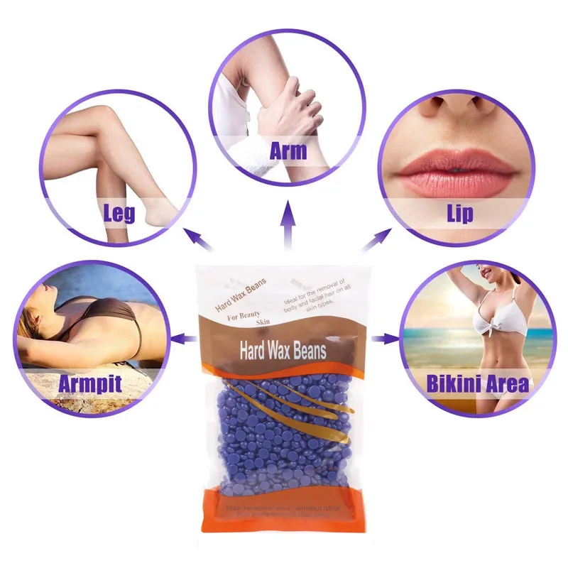 Wax Beans Depilatory Remove Hair No Strip Hot Film Wax Pellet Bikini Face Legs Arm Hair Removal Bean Unisex Remover