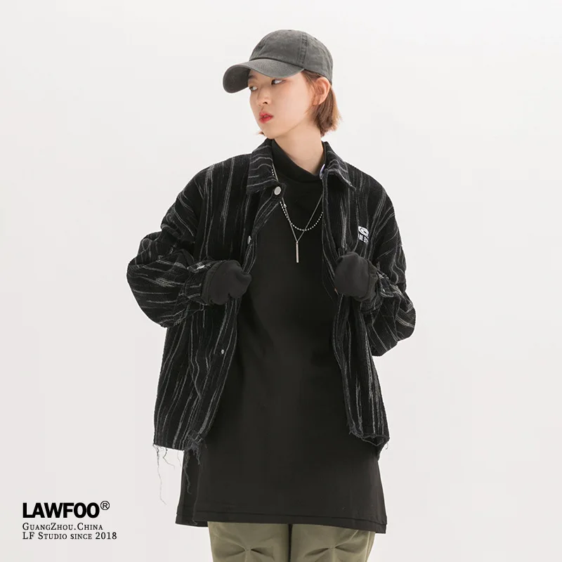 

Lawfoo 2019 Autumn And Winter Origional New Products Men'S Wear Dark of a Previous Retro Tie-dye Workwear Coat Men Jacket