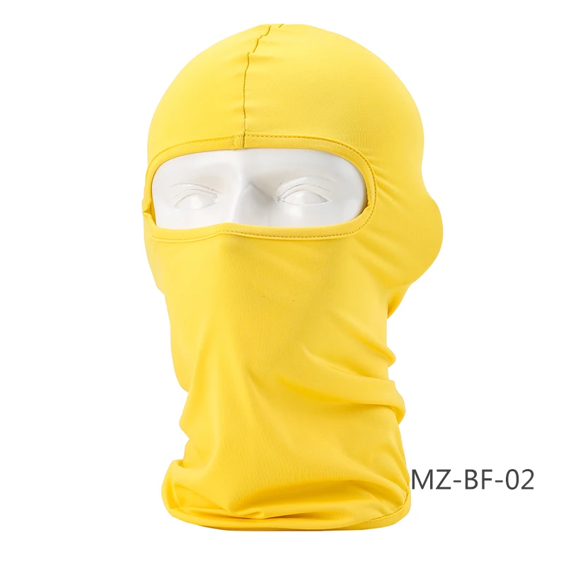HEROBIKER Nuova Moto Viso Maschera Балаклава Viso Scudo Biker Ski Viso Maschera Moto Antivento Lycra Moto дышащая Maschera - Цвет: Yellow-MZ-BF-02
