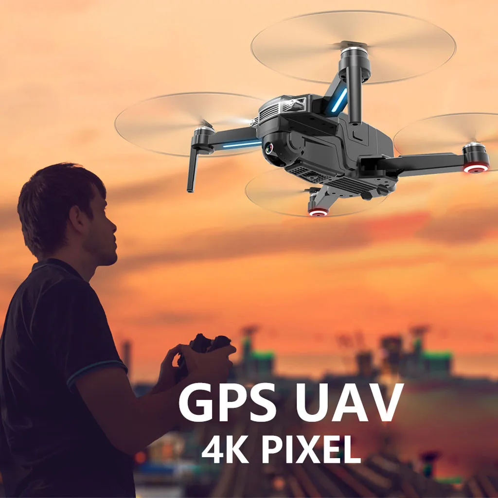 X8 Дрон gps 5G wifi FPV с камерой 4K бесщеточный селфи складной gps/оптический поток позиционирования Hover RC вертолет Квадрокоптер