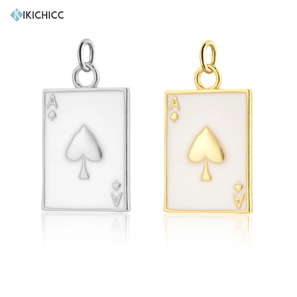 KIKICHICC серебро 925 пробы эмаль белый сердце подвеска Очаровательное ожерелье