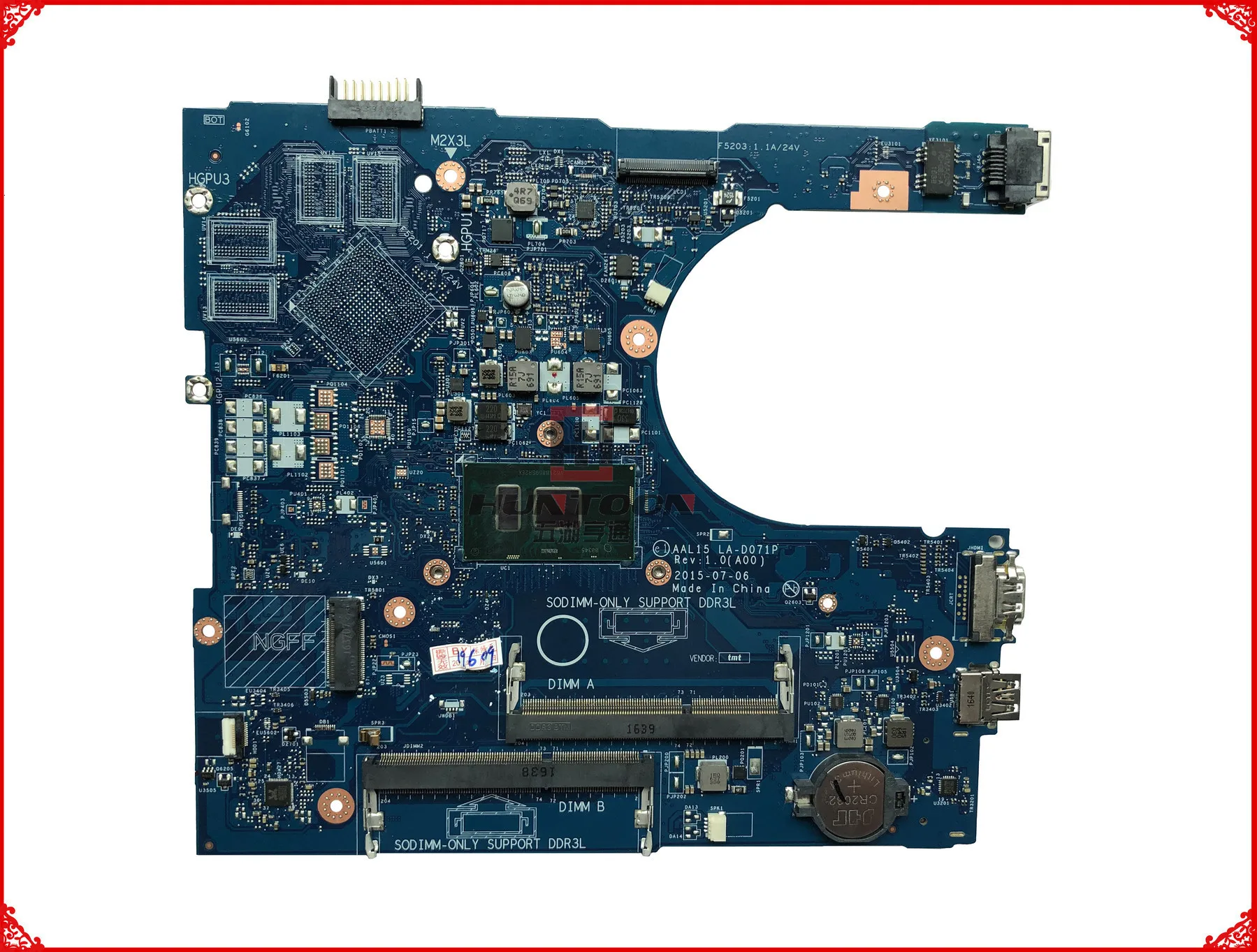 CN-096H02 для Dell Inspiron 5559 материнская плата для ноутбука AAL15 LA-D071P 096H02 SR2EX 4405U DDR3L полностью протестированная и высококачественная