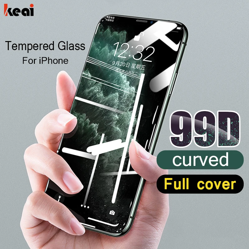 

99D Curved Screen Protector Film On For iPhone 7 8 Plus 11 Pro Tempered Glass For iPhone 11 6 6s X XS Max XR Full Cover Glass